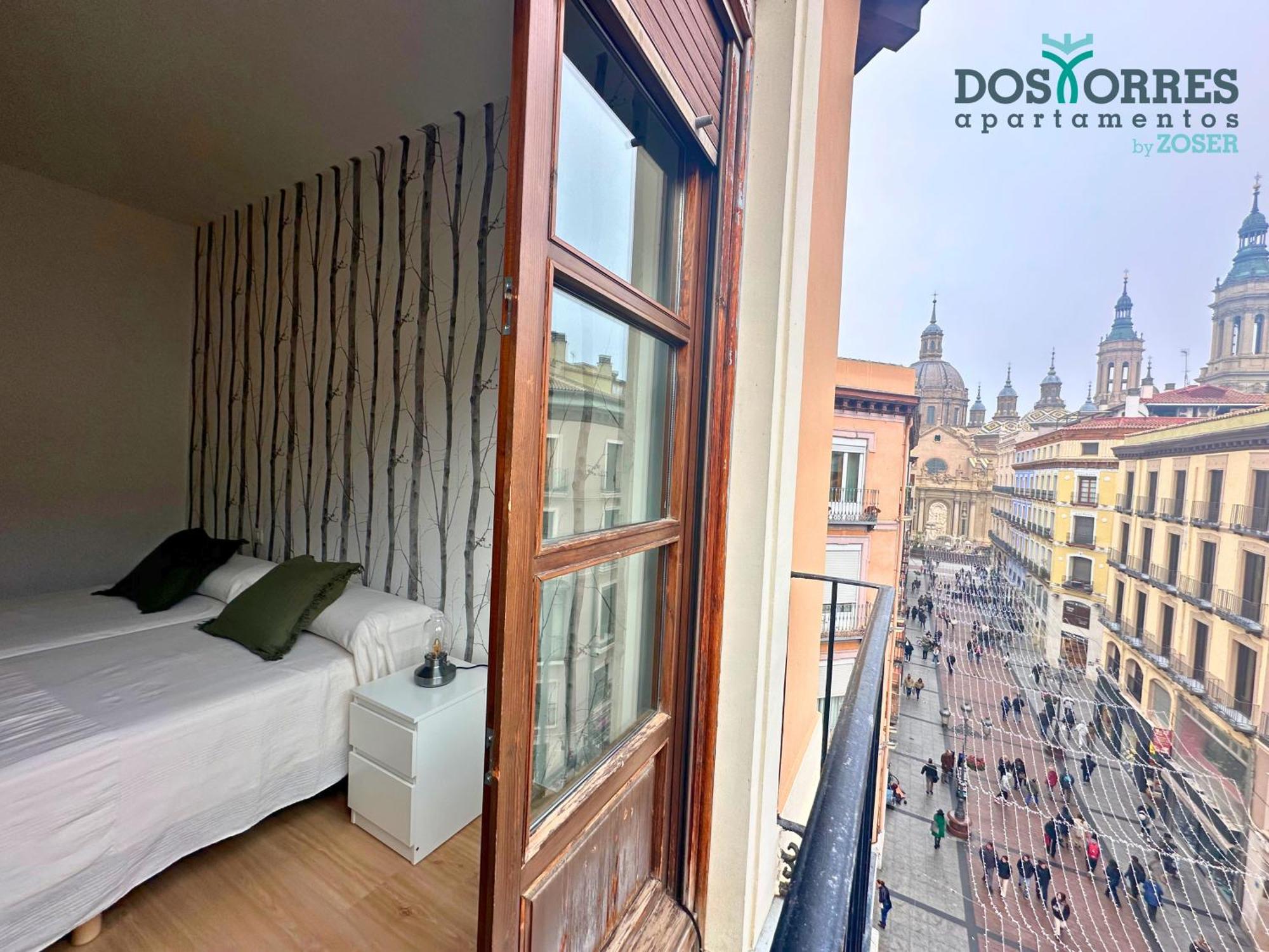 Dos Torres Pilar Suites- Balcones Con Vistas A La Ciudad Saragosse Extérieur photo